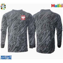 Poljska Golmanski Gostujuci Dres EP 2024 Dugi Rukav